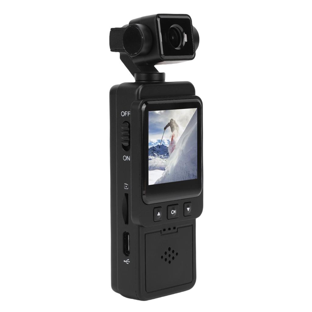 1080P Camera Vlog Camcorder Multi Axis Stabilization 270 Degree and 180 Degree Lens Rotation Multifunctional for