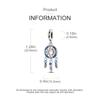 Charm Bead Charms Plata Starry Sky Dreamcatcher Feather Bead Charms Compatible With Authentic Bracelets Charm Bead Charms for Women Jewellery Do It Yo