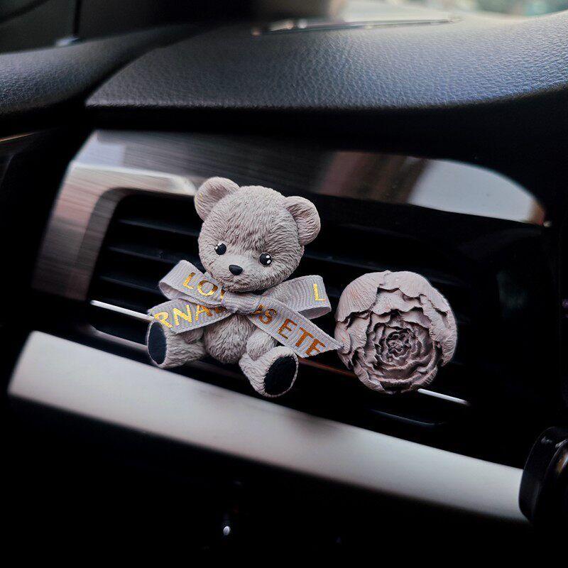Butter Bear Neutral Air Outlet Decoration Car Aromatherapy Fragrant Stone Car Cute Jewelry Fragrance Interior Decoration