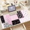 Fruit Plaid Strawberry Pink Girl Mouse Pad Anti Slip Rubber Edge Locked Thickened Laptop Gaming Desk Mat