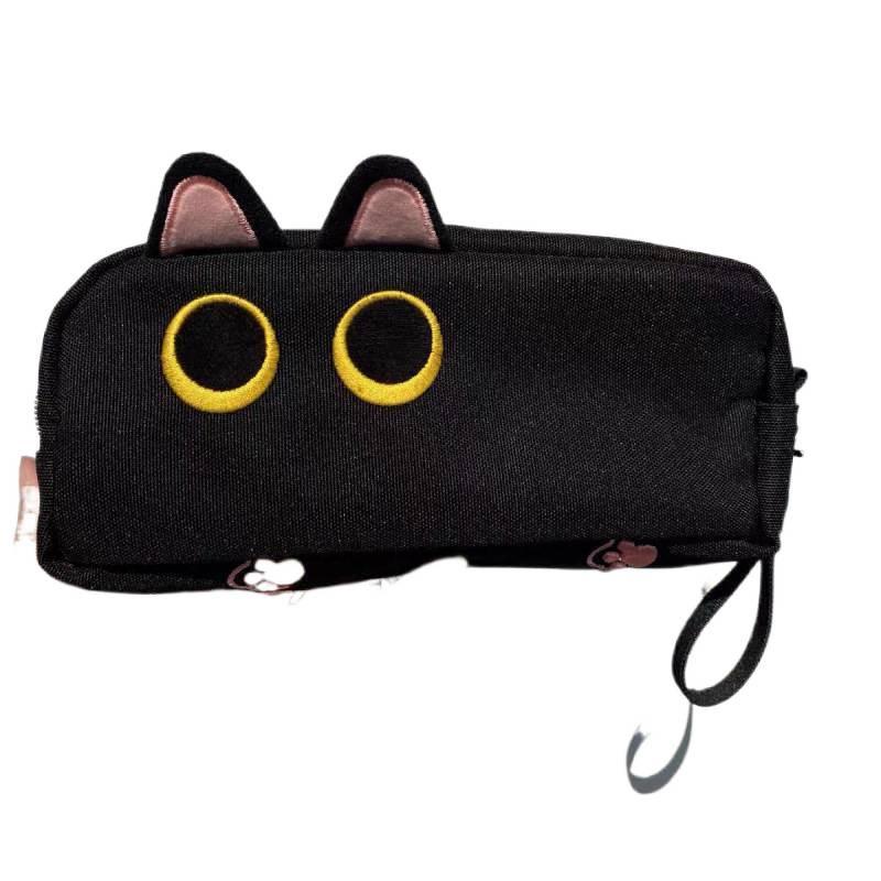 Adorable Trousse à Crayons Double Couche Chaton pour Élèves - Organisateur de Papeterie Grande Capacité