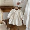 Herbst-Stickerei-Kragenkleid für Mädchen, Alter 1-8 - Eleganter Frühlings-/Herbst-Prinzessinnenrock