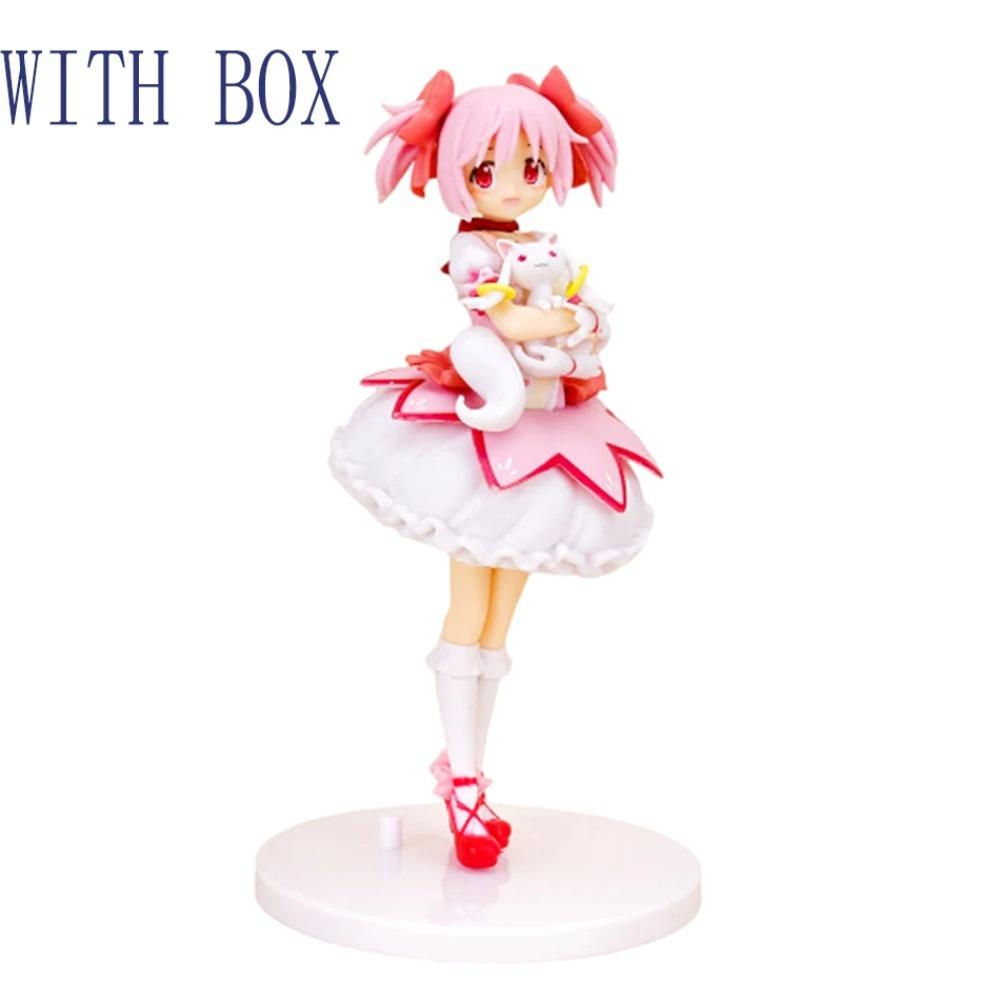18CM Puella Magi Madoka Magica Aniem Figurka Kaname Madoka Magická Dívka PVC Anime Akční Figurky Model Anime Kreslený Model Hračka Dárek