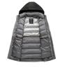 Men's Three-in-One Goose Down Mid-Length Jacket with Detachable Liner - Warm Casual Coat for Middle-Aged and Elderly Dads