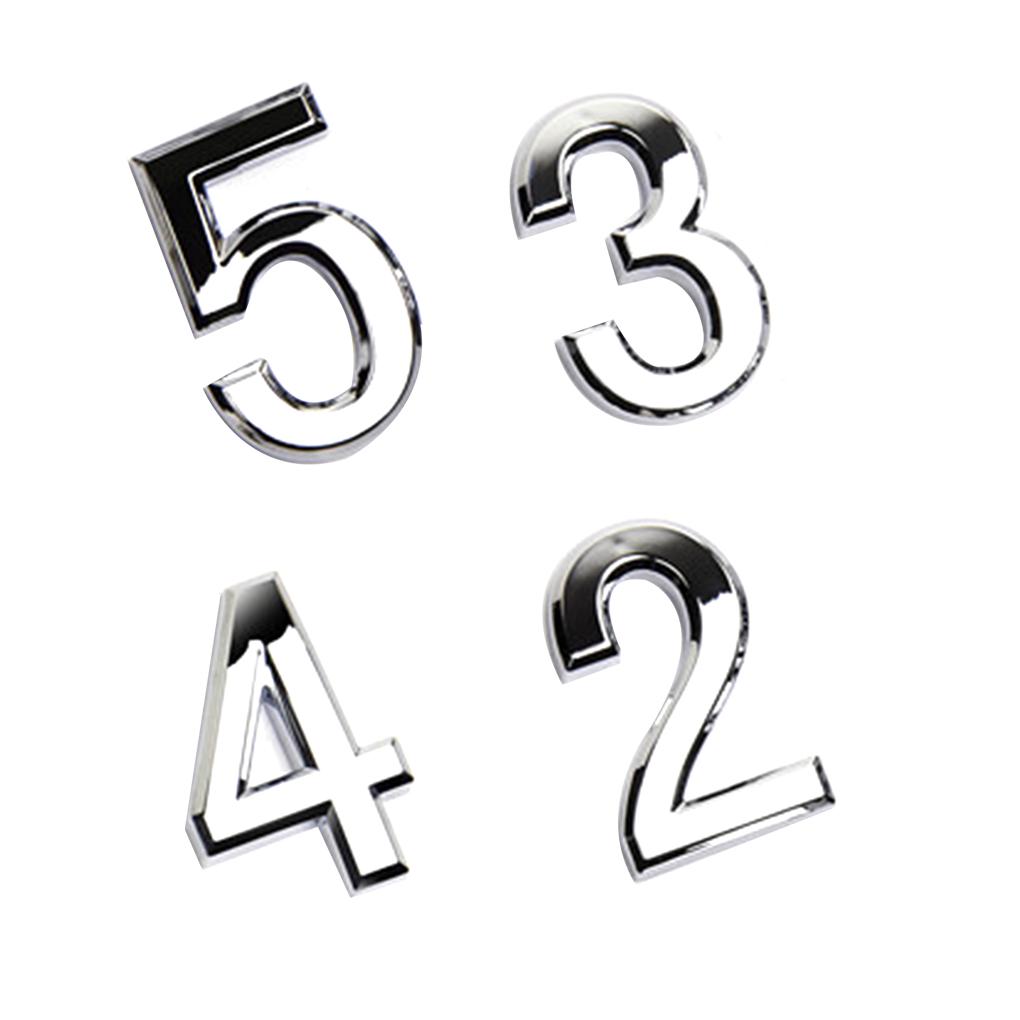 New Arrived Numeral Door Plaque House Sign Plating Gate 0 to 9 Plastic