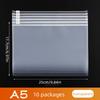 10PCS A4A5A6 Exam Mesh Zipper Bag Student Office Simple Large Capacity Transparent Document Bags