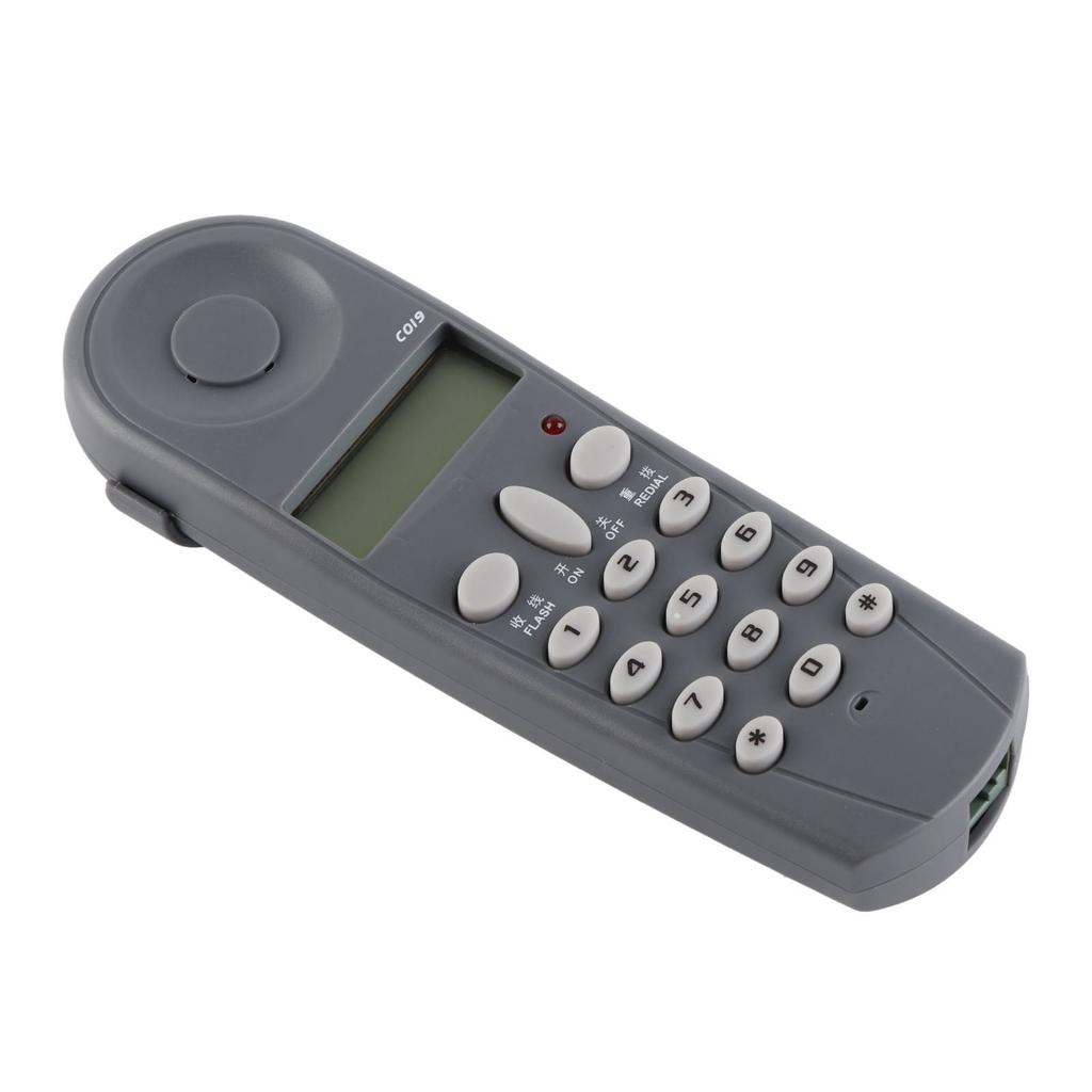 Wall Telephone Noise Cancelling Last Number Redial Corded Hanging Landline for Home Office