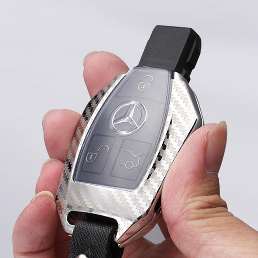 Funda de Cubierta de Caja de Llave Remota de Coche de Aleación Para Mercedes Benz Clase A B C E GLS GLA GLK GLC CLS CLA AMG W204 W205 W212 W463 W176 BF1 c2