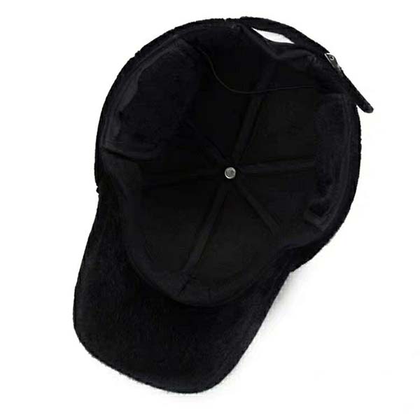 WTEMPO Men's Outdoor Faux Fur Ear Protection Plush Hats Autumn Winter Windproof Cold-proof Warm Bomber Hats