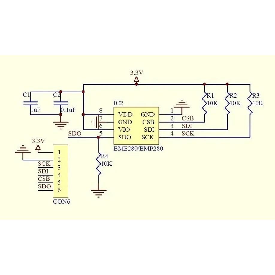 1/3/5/10PCS BME280 Sensors Module Digital Temperature Humidity Barometric Pressure Sensors 3.3V 5V 1.8-5V I2C SPI BME280