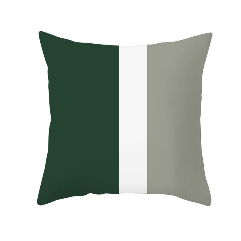 New Green Geometric Pillowcase Houndstooth Lattice Antler Plaid Sleeping Pillow Cover