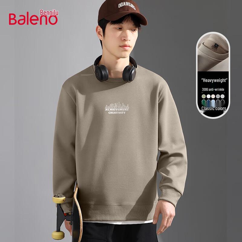 Baleno Men's Loose Fit Crew Neck Sweatshirt