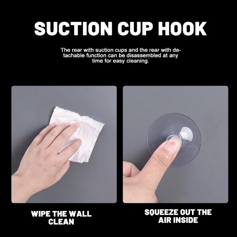 100/5x Mushroom Head Suckers Hanging Hooks for Window Wall Strong Vacuum Suction Cups Towel Hanger Glass Table Tops Home Decor