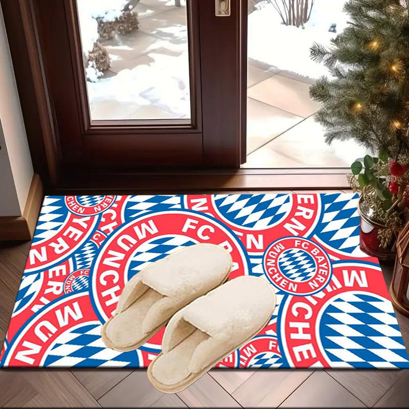 Munich FC Crest Printed Area Rug for Office, Chair Rug, Decorative Carpet Floor Mat, Large Size Fan gifts Christmas gifts