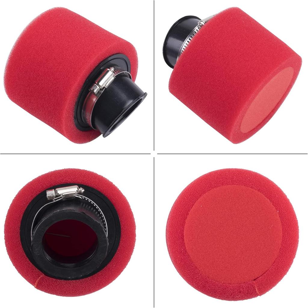 38Mm Angled Foam Air Filter Pod Apply To 50Cc 70Cc 90Cc 110Cc 125Cc 150Cc GY6 Motorcycle Atv Scooter Quad Go Kart Moped Pit Dirt Bike Parts