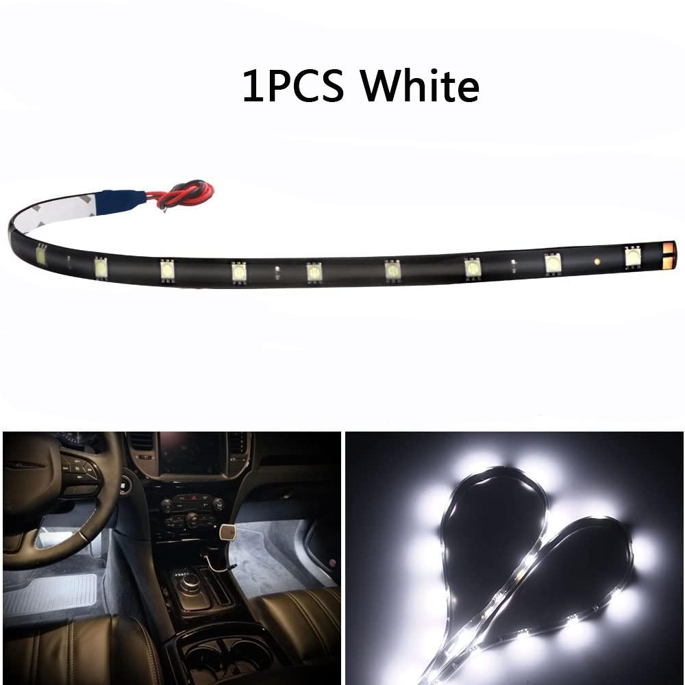 

1 PCS Car Ambient Decorative LED Strip Light Auto DRL Styling Flexible Atmosphere Lights 12V 15 SMD 30CM Car Decorate Lamp Light 1pcs білий