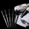 1/6Pcs Reflective Paint Pen Metal Plating Marker High Gloss Photoelectric Pen for DIY Craft Art Model Making
