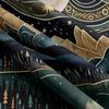 Tapzen Mountain Forest Tapestry - Boho Landscape Moon Stars Wall Hanging for Bedroom, Living Room, Classroom, Dorm (40 x 30 inches)