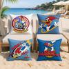 Woody WWoodpecker Logo Cushion Cover Silky Short Plush Invisible Zipper Dustproof Sofa Pillow Case For Home Decor