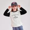 Girls' Raglan Sleeve Long-Sleeved T-shirt