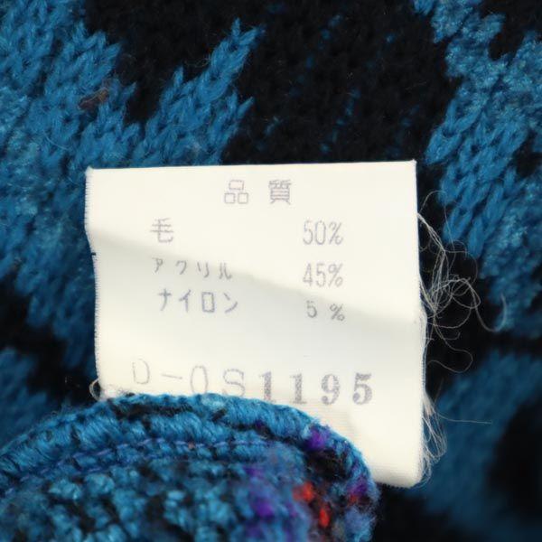 KENZO 90s Made in Japan Old Overall handle Long sleeve Crew neck knit Men's Used