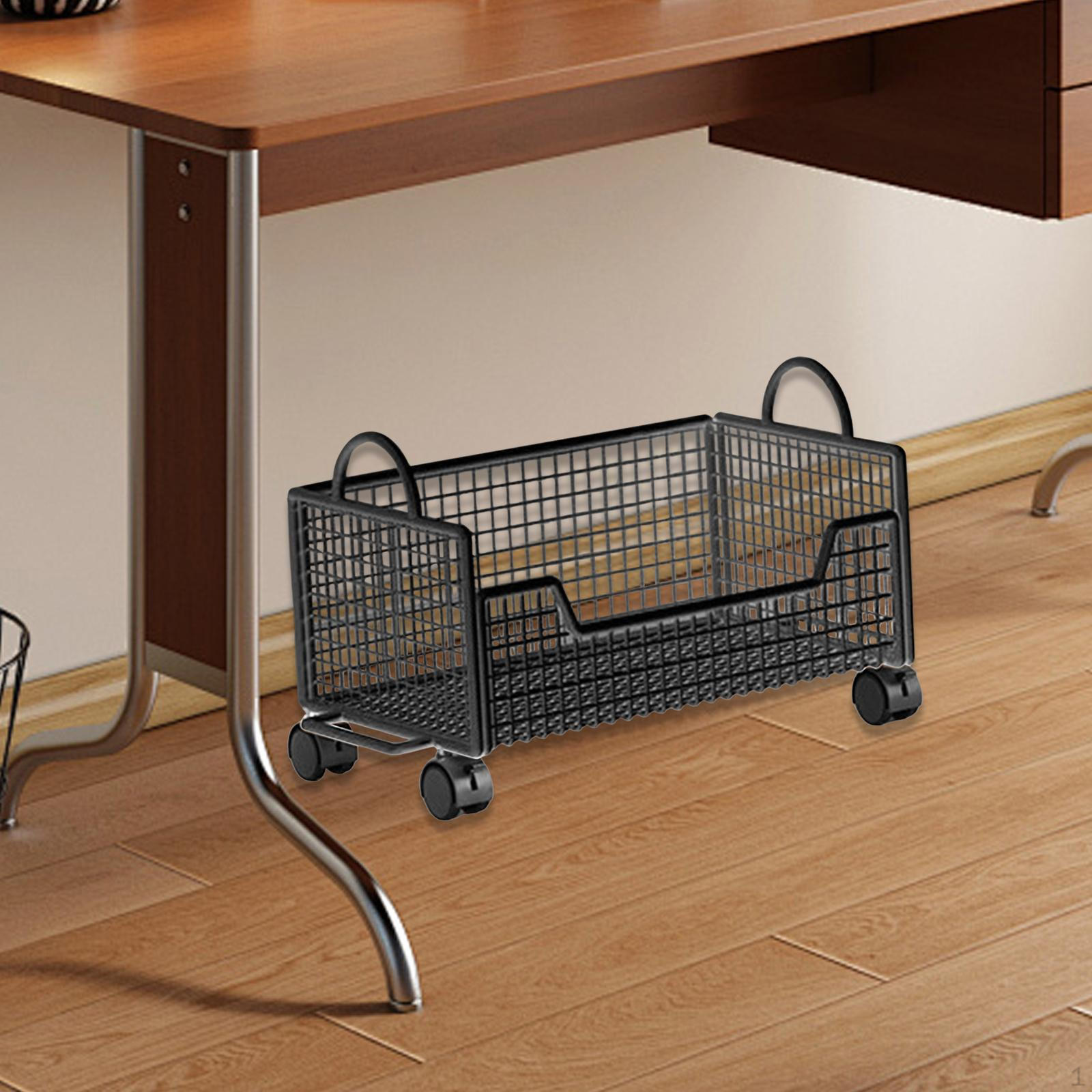 

Rolling Book Cart File Organizer Mobile Storage Bin Utility for Pantry Drinks Snack Kids Room чорний