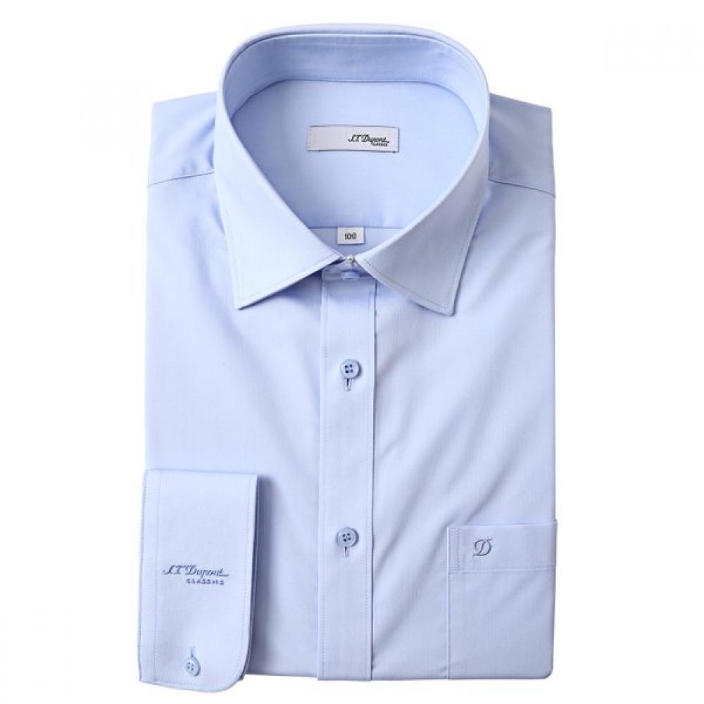 S.t. Dupont Blue Long Sleeve Stretch Shirt Se5fm12ls901sbu 95