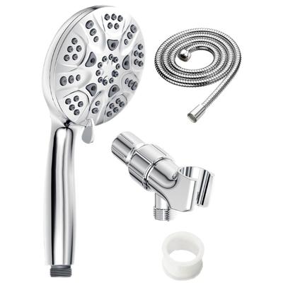 Ergonomic Handheld Shower Head 6 Water Saving Design Electroplated ABS Shower For Home Use