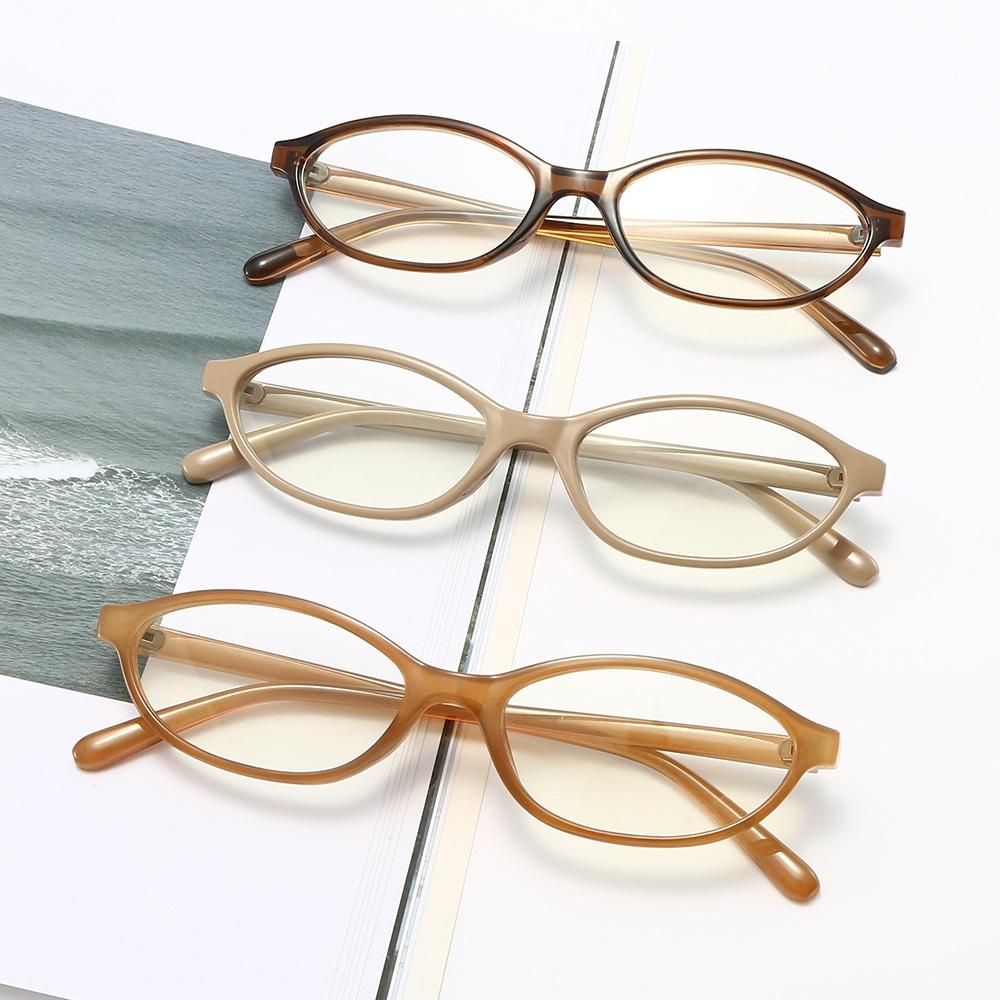 Fashion Protective Glasses Lightweight Blue Light Blocking Glasses Retro Oval Eyeglasses Comfortable Small Oval Sunglasses