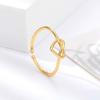 Stainless Steel Knot Heart Rings for Women Couple Simple Gold Color Open Adjustable Ring Wedding Aesthetic Jewelry anillos mujer