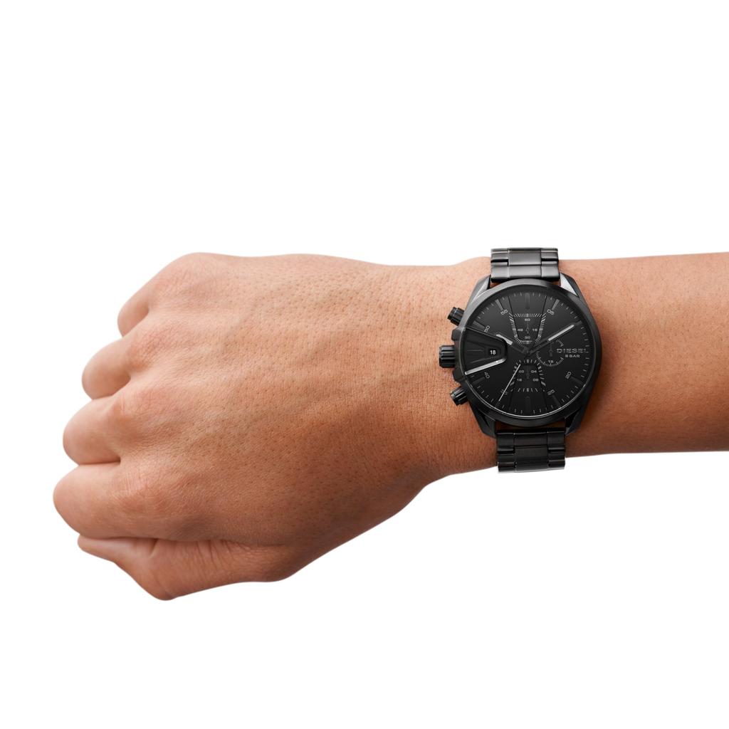 Diesel MS9 Chronograph Stainless Steel Watch, One Size, Black - Dz4537