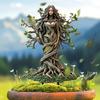Wood Elf Acrylic Sign Stake Weather-resistant 2D Flat Fairy Spike Plants Pot Decoration Indoor Outdoor Garden Yard Lawn Patio Ornament