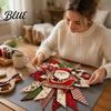 Customizable Holiday Party Favors Christmas DIY Quilted Bow Sewing Craft Kit, Pre-cut Patchwork Educational Crafting Kits for School Set, Door Hanger