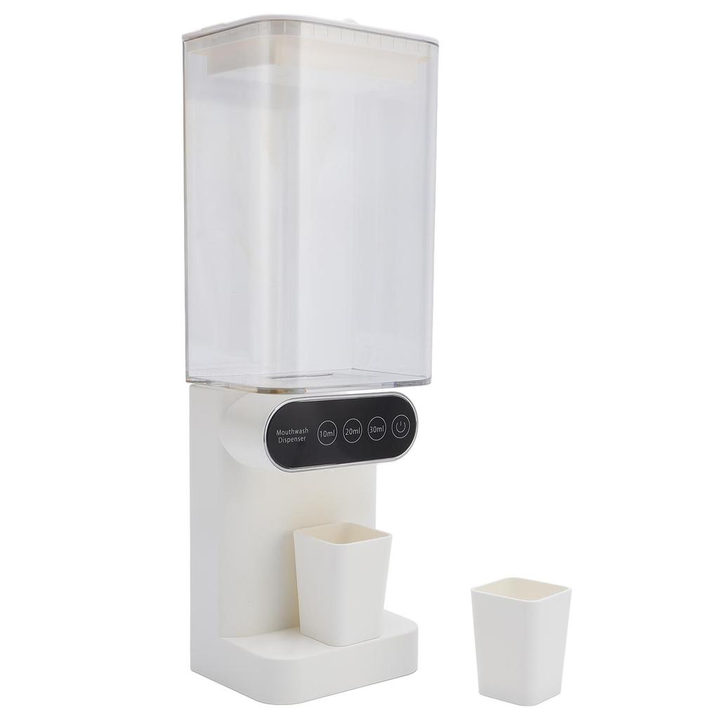 Munsköljdispenser 700 ml Kapacitet 3 Växlar Intelligent Induktion Munsköljdispenser med 2 Magnetiska Koppar för Badrum