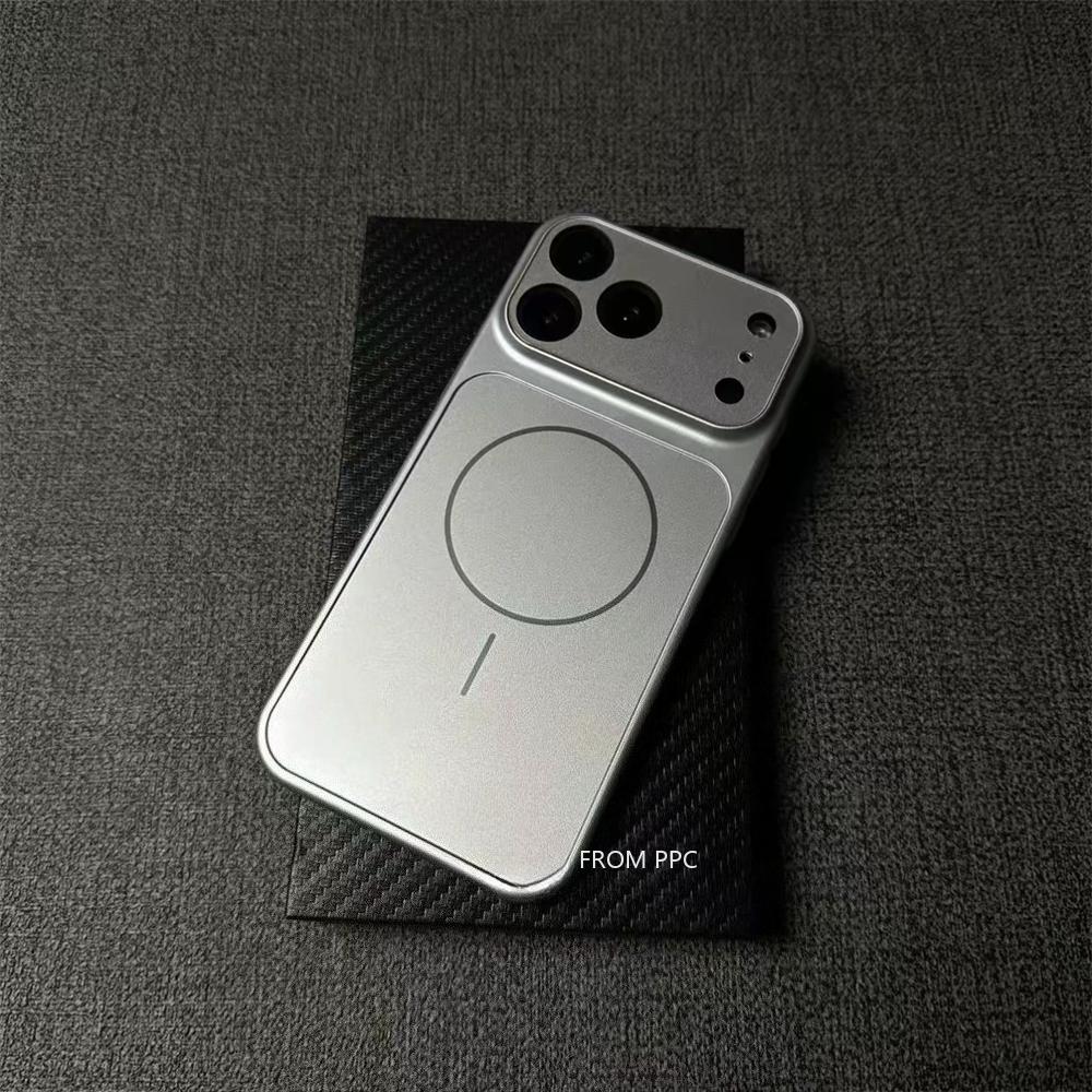 

Glass Nano Original Matte Case for iPhone 17 16 15 Pro Max 17Pro Shell Magnetic Magnets Wireless Charging Armor Phone Cover Capa iPhone Air