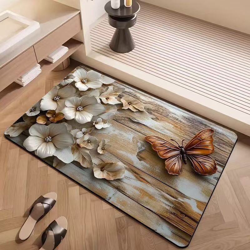 Badkamer absorberende diatomeeënaarde toilet deurmat toilet toilet vloermat toilet tapijt 40x60cm15.7x23.6in
