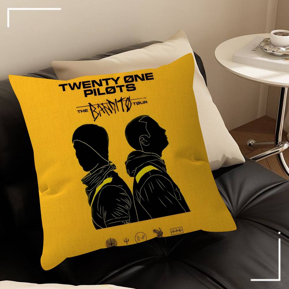 Popular T-Twenty One Pilot Band Pillow Gifts Home Office Furnishings Bedroom Sofa Car Cushion Cover Case 45X45Cm
