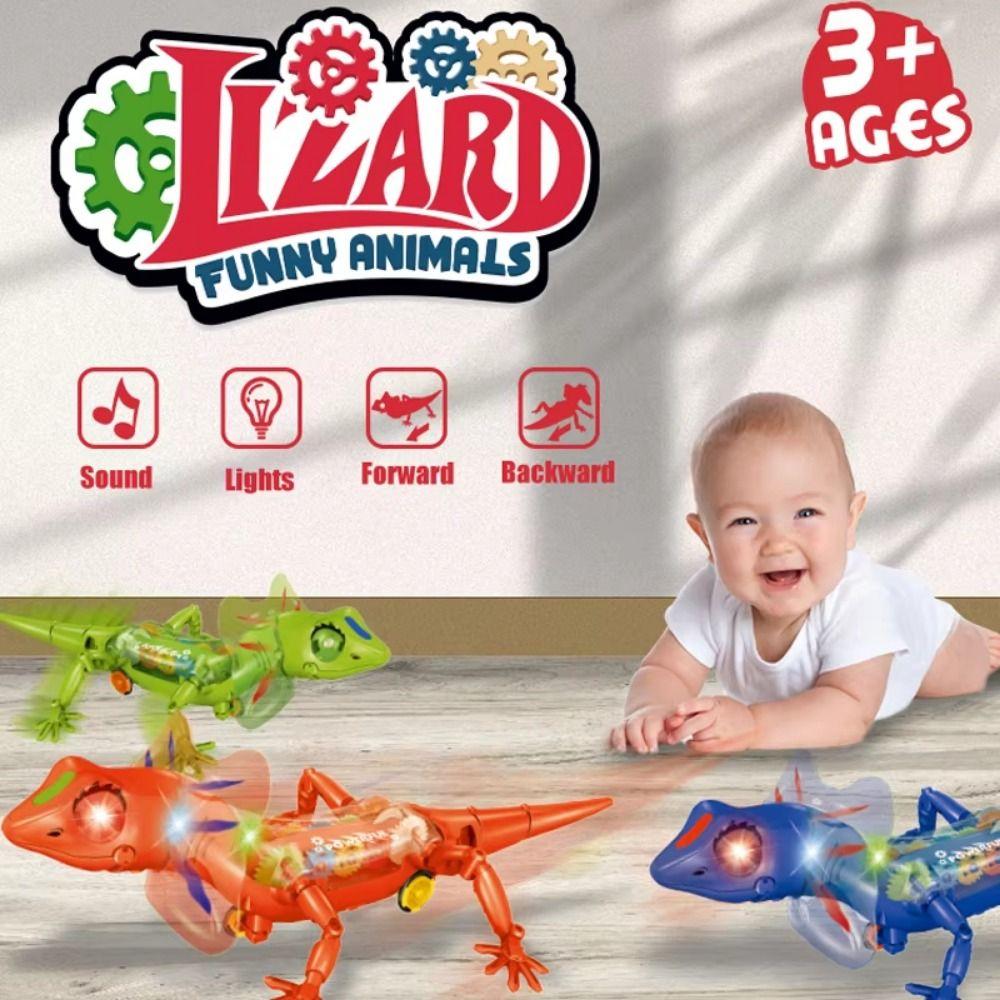 Lizard Electronic Pets Lizard Sounds Lights Crawling Electronic Animal Model  Girl