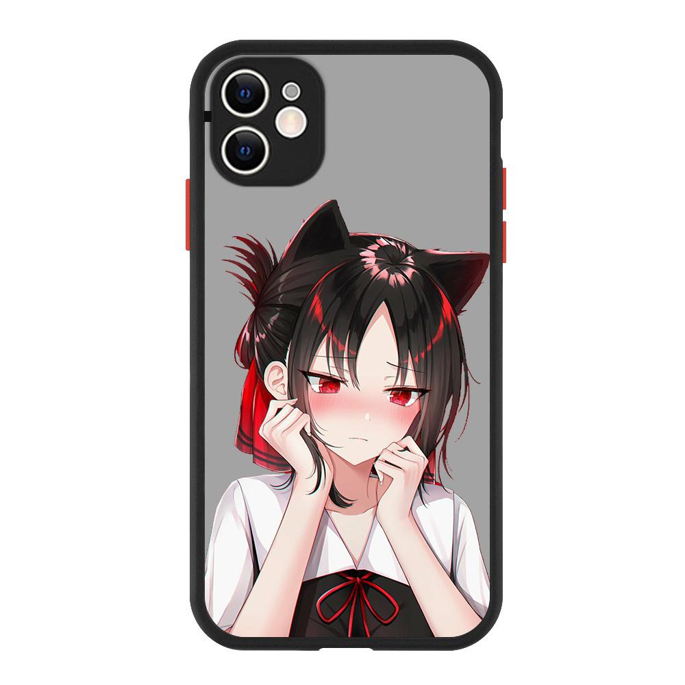 Liebe ist Krieg Anime Fujiwara Kaguya Luxus Mattes Handyhülle Für iPhone 13 14 12 11 Pro Max XR XS X 7 8 Plus Silikon Bumper Hülle
