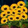 Waterproof Solar Sunflower LED Ground Stake Light for Outdoor Garden, Villa, Balcony, or Courtyard Lawn Decor
