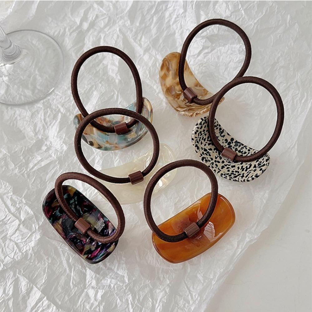 Portable Hair Ring Elastic Rubber Band Fashionable Head Rope  Women