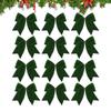 12 Stück 6-Zoll Samt Weihnachts Schleifen Feiertags Anhänger Weihnachtsbaum Schleifen Ornamente Für DIY Basteln Hochzeitskranz Süßigkeitstüte