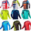 Mens Quick-Dry Long Sleeve Motorcycle T-Shirt With Fox Breathable Cycling Sport Shirt Riding