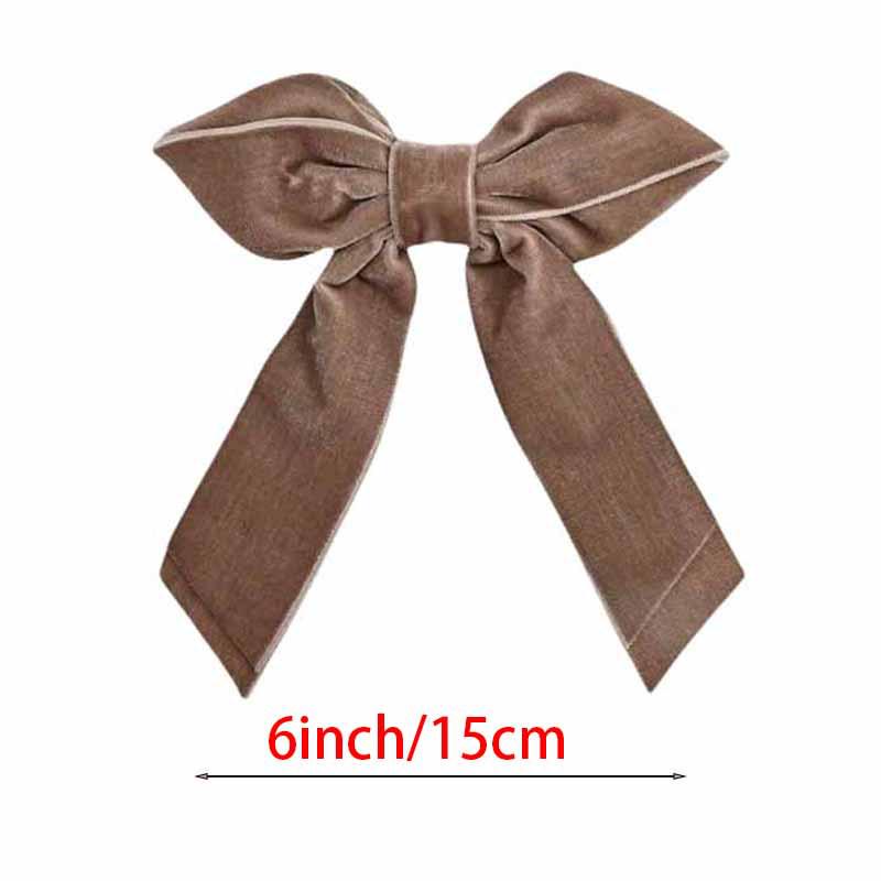 Kinder französischer Samt Schleife Haarspange - Einfach, Vielseitig, Elegant Top Clip