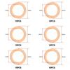 100Pcs Washer Copper Sealing Solid Gasket Washer Sump Plug Oil for Boat Crush Flat Seal Ring Tool