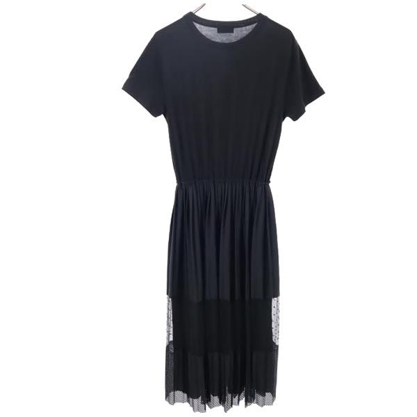 RED VALENTINO made in Italy Short sleeve one piece XS black Women Used