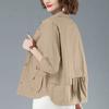 Women's simple 2026 spring and autumn thin fashion and comfortable mother's loose cardigan jacket