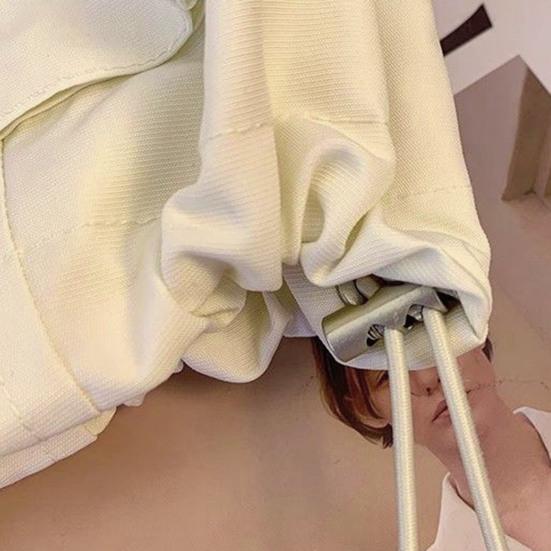 Dames Cargo Jas Capuchon Los Effen Kleur Jas Lange Mouwen Rits Korte Type Trekkoord met Zakken Dunne Dames Pendel Reizen Jas