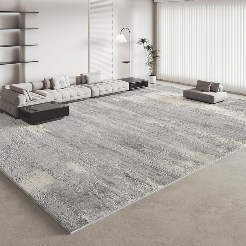 Italian Minimalist Carpets for Living Room Light Luxury Bedroom Decor Plush Carpet Fluffy Soft Grey Area Rug Home Thickened Mat