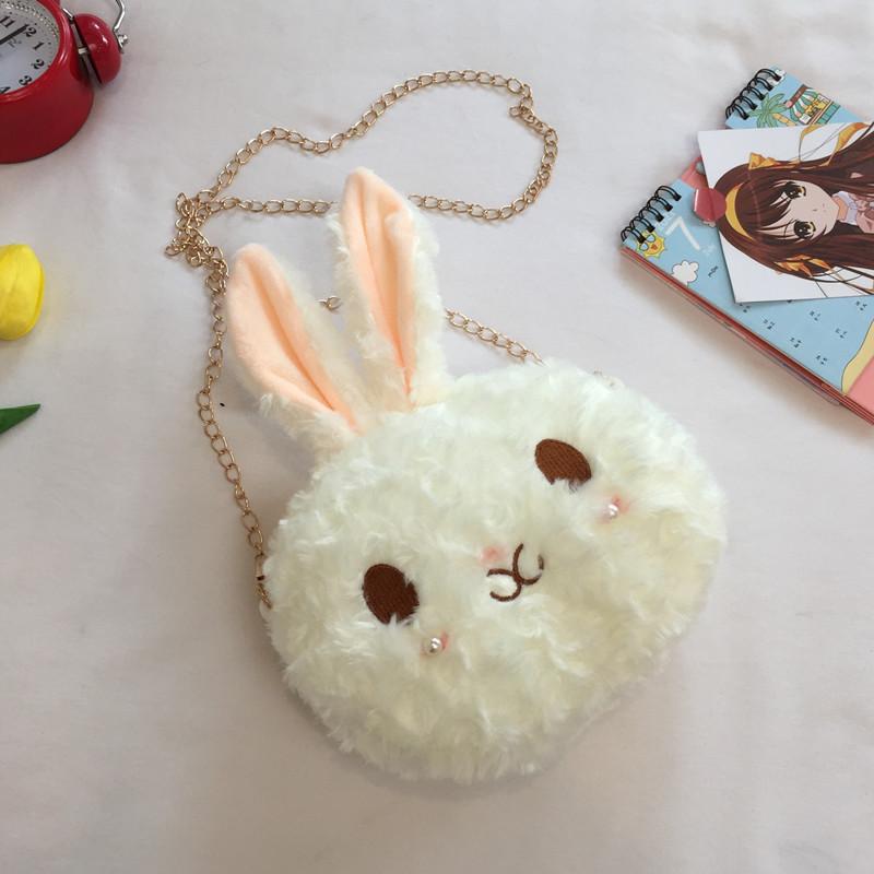 Cute Rabbit Mini Crossbody Bag With Zip Closure And Inner Pocket For Women